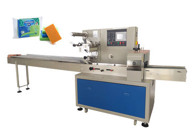 Automatic Cleaning Flow Packaging Machine Towel Clean Sponge Electric Driven